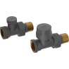 Mexen vannes de radiateur droits, anthracite - W902-000-66