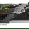 Mexen Oscar évier en granit 1 bac 580 x 490 mm, noir/argent métallique, siphon chromé - 6519581000-73