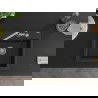 Mexen Oscar évier en granit 1 bac 580 x 490 mm, noir/argent métallique, siphon chromé - 6519581000-73