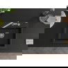 Mexen Oscar évier en granit 1-bac 580 x 490 mm, noir/doré métallisé, siphon chrome - 6519581000-75