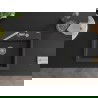 Mexen Oscar évier en granit 1 bac 580 x 490 mm, noir moucheté, siphon chromé - 6519581000-76