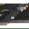 Mexen Oscar évier en granit 1 bac 580 x 490 mm, noir, siphon chromé - 6519581000-77