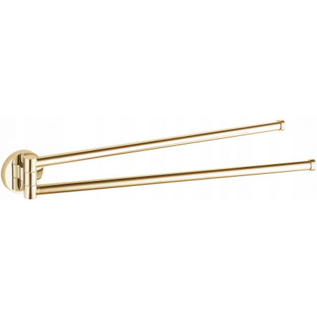 Mexen Remo double porte-serviettes pivotant, doré - 70507255-50