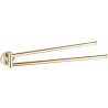 Mexen Remo double porte-serviettes pivotant, doré - 70507255-50