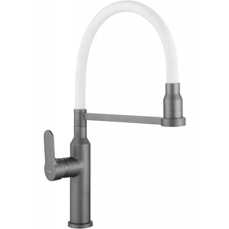 Mexen Edna robinet de cuisine, Gris/Blanc - 672900-62