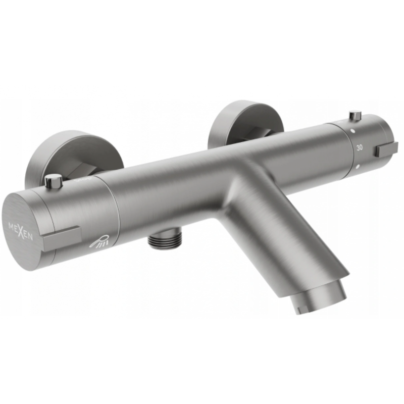 Mexen Kai robinet de baignoire thermostatique, graphite - 77300-66