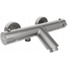 Mexen Kai robinet de bain thermostatique, gris pistolet brossé - 77300-66