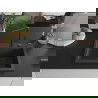 Mexen Oscar évier en granit 1 bac 580 x 490 mm, noir moucheté, siphon noir - 6519581000-76-B