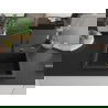Mexen Oscar évier en granit 1 bac 580 x 490 mm, noir, siphon noir - 6519581000-77-B