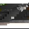 Mexen Oscar évier en granit 1 bac 580 x 490 mm, noir, siphon noir - 6519581000-77-B