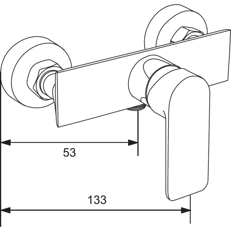Mexen Alexa mitigeur de douche, chrom - 71240-00