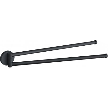 Mexen Remo double porte-serviettes pivotant, noir - 70507255-70