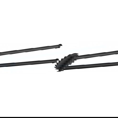 Mexen Remo double porte-serviettes rotatif, Noir - 70507255-70