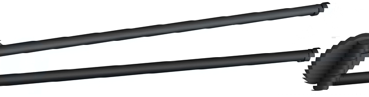 Mexen Remo double porte-serviettes rotatif, Noir - 70507255-70