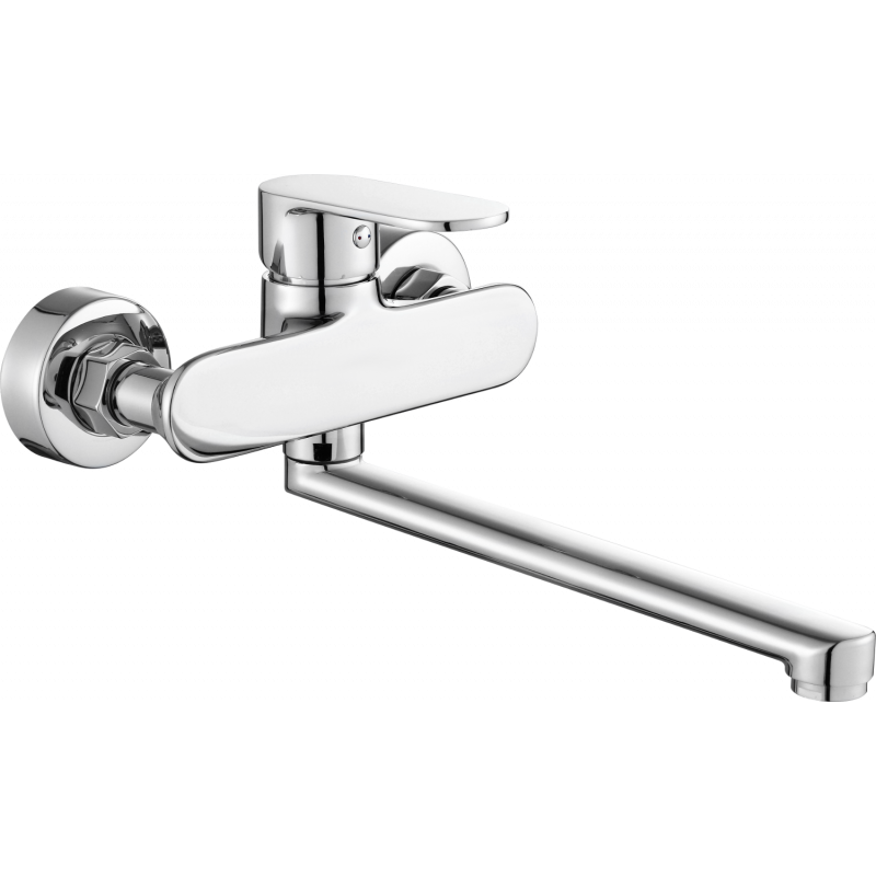 Mexen Milo robinet de baignoire, long bec, chrome - 71335-00
