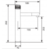 Mexen Diamond robinet de lavabo haut, Chrome - 71510-00