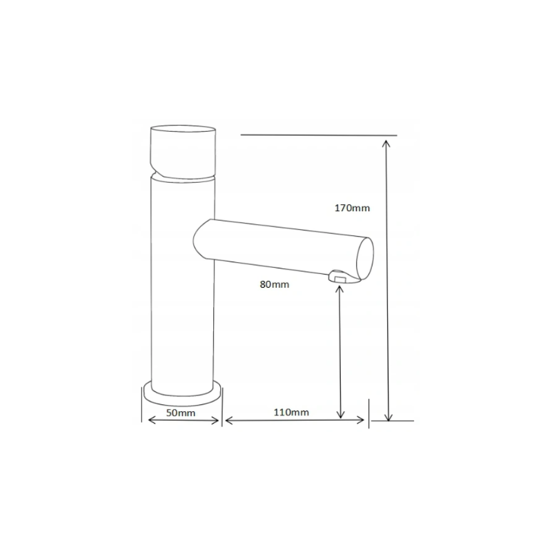 Mexen Elba One robinet de lavabo, doré - 74101-50
