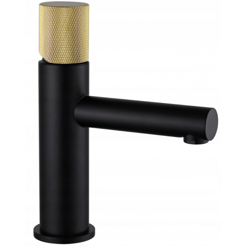 Mexen Elba One robinet de lavabo, Noir/Or - 74101-75