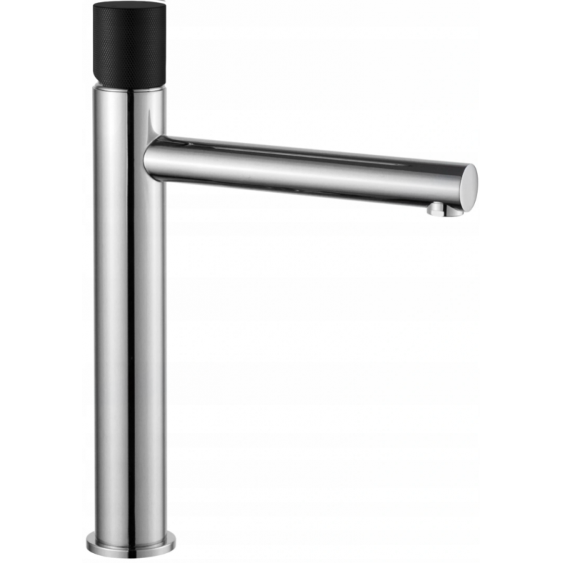 Mexen Elba One robinet de lavabo haut, Chrome/Noir - 74111-07