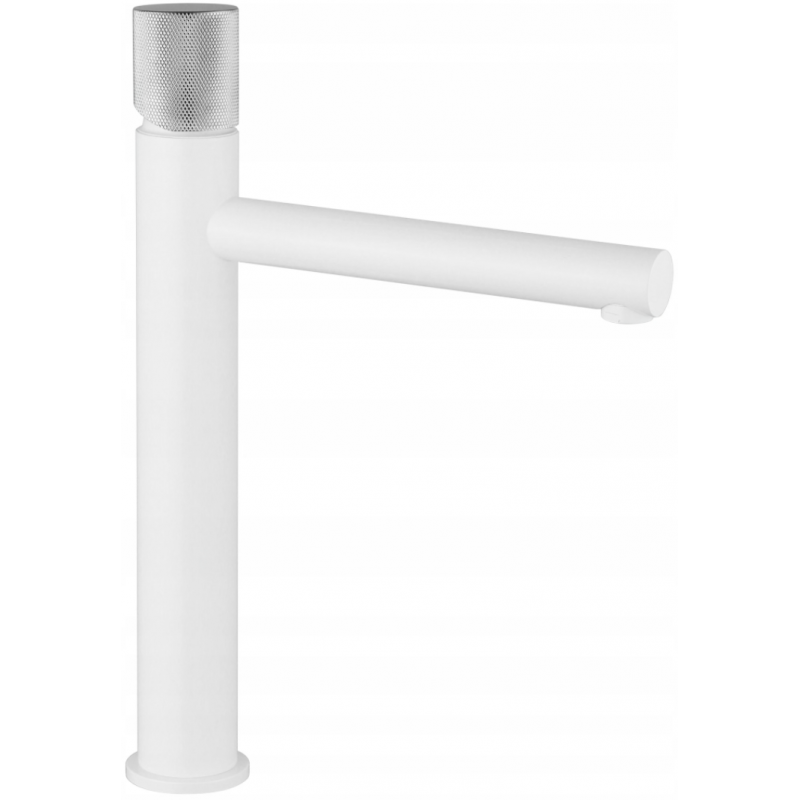 Mexen Elba One robinet de lavabo haut, Blanc/Chrome - 74111-22
