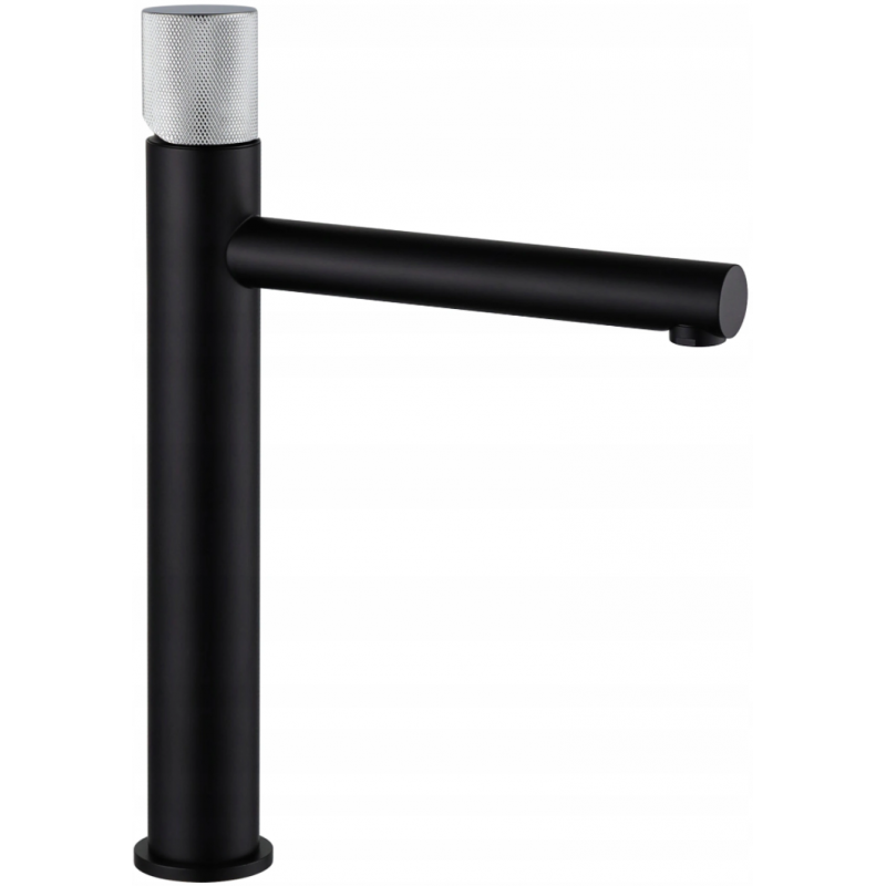 Mexen Elba One robinet de lavabo haut, Noir/Chrome - 74111-77