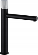 Mexen Elba One robinet de lavabo haut, Noir/Chrome - 74111-77