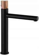 Mexen Elba One mitigeur de lavabo haut, noir/or rose - 74111-76