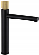 Mexen Elba One robinet de lavabo haut, Noir/Or - 74111-75