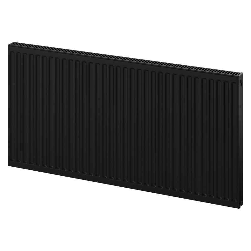 Radiateur plat Mexen C11 400 x 1000 mm, raccordement latéral, 648 W, noir - W411-040-100-70