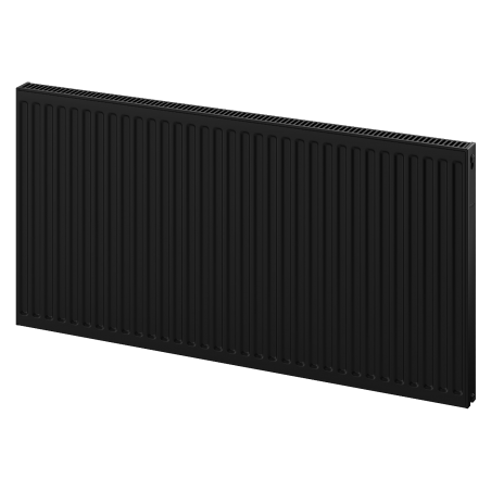 Radiateur plat Mexen C11 400 x 1000 mm, raccordement latéral, 648 W, noir - W411-040-100-70