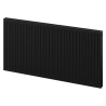 Radiateur plat Mexen C11 400 x 1000 mm, raccordement latéral, 648 W, noir - W411-040-100-70