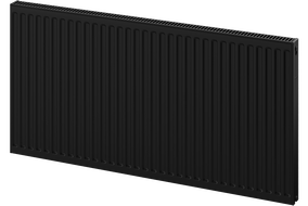 Radiateur plat Mexen C11 400 x 1000 mm, raccordement latéral, 648 W, noir - W411-040-100-70
