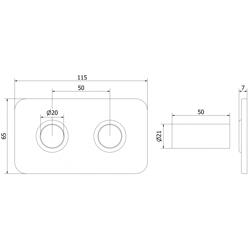 Mexen Uni-Term Ensemble de masquage double pour radiateur, doré - W910-000-50