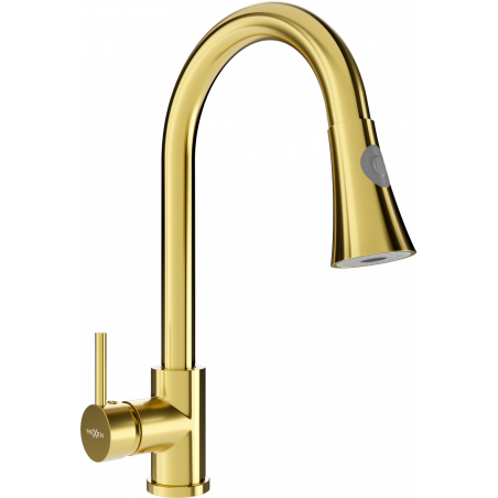 Mexen Elia robinet de cuisine, Or - 670101-50