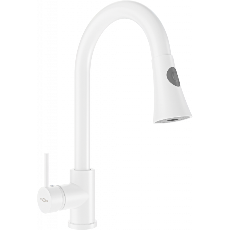 Mexen Elia robinet de cuisine, Blanc - 670101-20