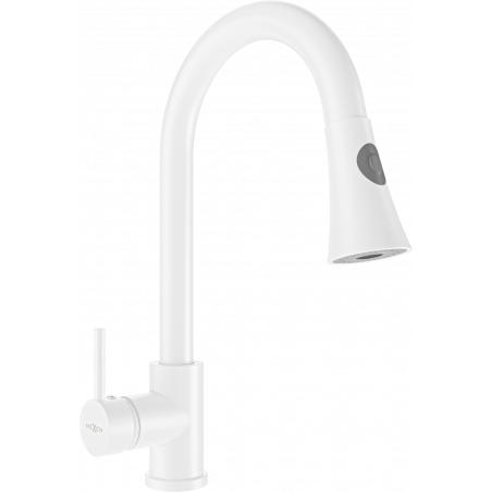 Mexen Elia robinet de cuisine, Blanc - 670101-20