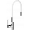 Mexen Flex robinet de cuisine, Chrome/Blanc - 670900-02