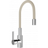 Mexen Flex robinet de cuisine, Chrome/Beige - 670900-09