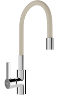 Mexen Flex robinet de cuisine, Chrome/Beige - 670900-09