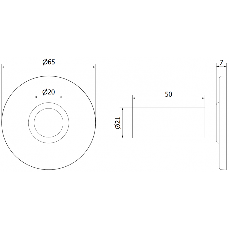 Mexen Uni-Term Ensemble de masquage unique pour radiateur, chromé - W904-000-01