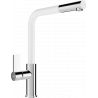 Mexen Flora robinet de cuisine, Chrome/Blanc - 670401-02
