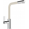 Mexen Flora robinet de cuisine, Chrome/Beige - 670401-09