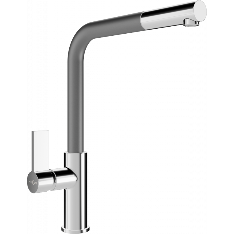 Mexen Flora robinet de cuisine, Chrome/Gris - 670401-06