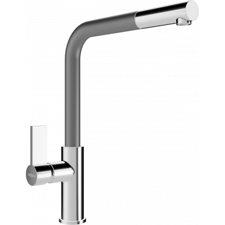 Mexen Flora robinet de cuisine, Chrome/Gris - 670401-06