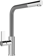 Mexen Flora robinet de cuisine, Chrome/Gris - 670401-06