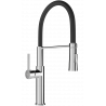 Mexen Dina robinet de cuisine, Chrome/Noir - 672701-07