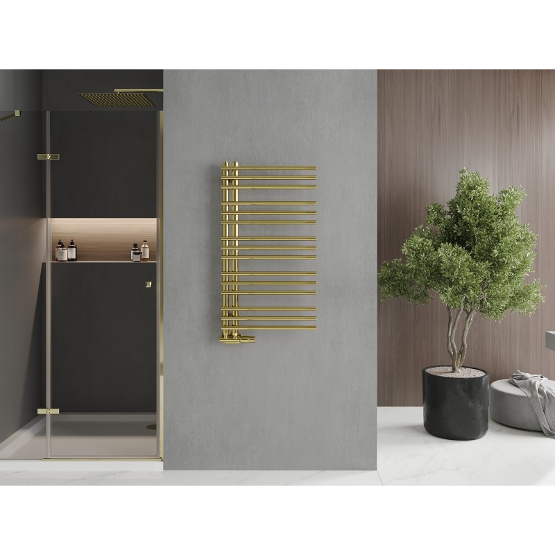 Mexen Neptun radiateur de salle de bain décoratif 900 x 500 mm, 291 W, doré - W101-0900-500-00-50