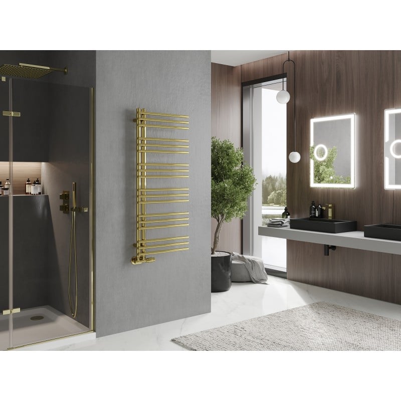 Mexen Neptun radiateur de salle de bains décoratif 1200 x 500 mm, 360 W, doré - W101-1200-500-00-50