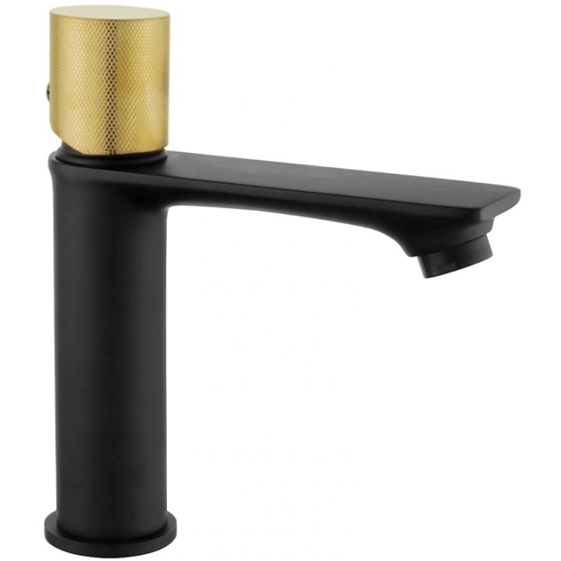 Mexen Royo One robinet de lavabo, Noir/Or - 72201-75