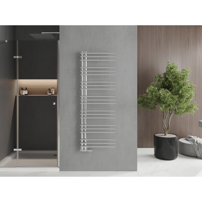 Mexen Neptun radiateur de salle de bain décoratif 1400 x 500 mm, 420 W, chromé - W101-1400-500-00-01